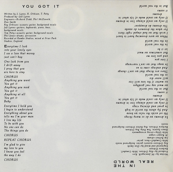 Roy Orbison - Mystery Girl | Virgin (CDV 2576) - 4