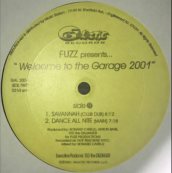 Welcome To The Garage 2001