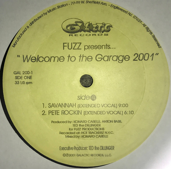 Welcome To The Garage 2001