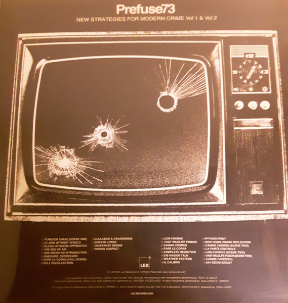 Prefuse 73 - New Strategies For Modern Crime Vol. 1 & Vol. 2 | Lex Records (LEX180LP)