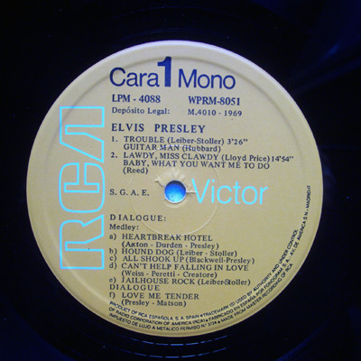 Elvis Presley - Elvis (TV Special) | RCA Victor (LPM 4088) - 3 Elvis Presley - Elvis (TV Special) | RCA Victor (LPM 4088) - 3