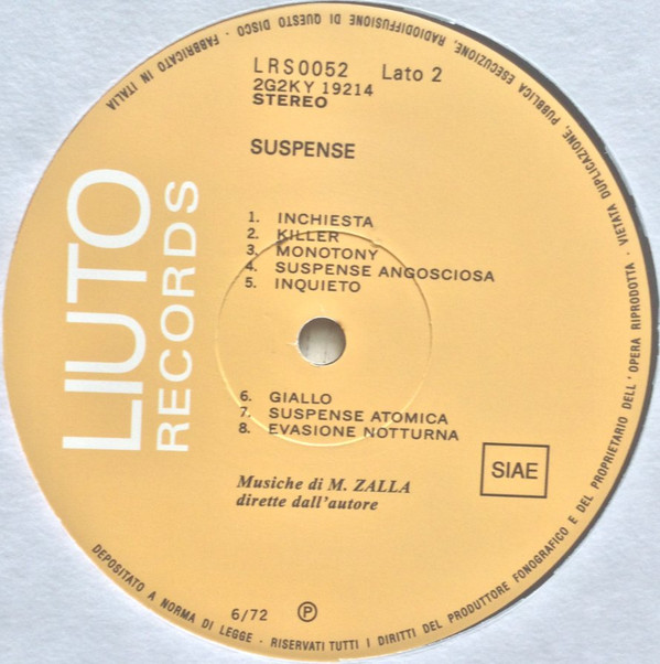 M. Zalla - Suspense | Schema (SCEB941 LP) - 3