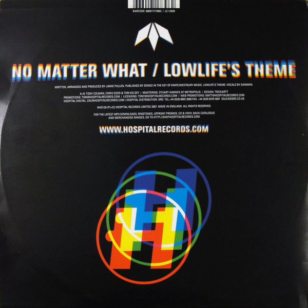 Mistabishi - No Matter What / Lowlife's Theme | Hospital Records (NHS130)