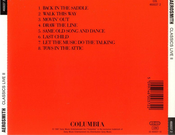 Aerosmith - Classics Live! II | Columbia (460037 2) - 3 Aerosmith - Classics Live! II | Columbia (460037 2) - 3