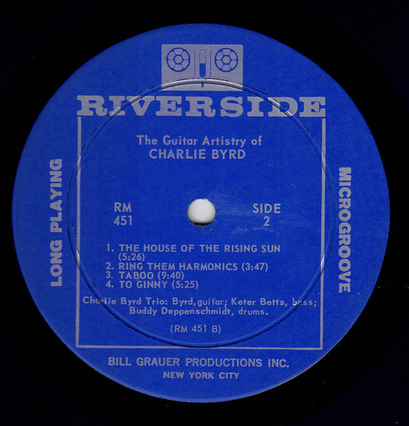 Charlie Byrd - The Guitar Artistry Of Charlie Byrd [Vinyl] | Riverside Records (RM 451) - 4