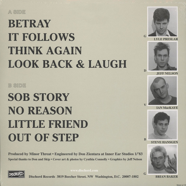 Minor Threat - Out Of Step | Dischord Records (DISCHORD 10) - 2 Minor Threat - Out Of Step | Dischord Records (DISCHORD 10) - 2
