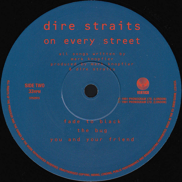 Dire Straits - On Every Street | Vertigo (3752914) - 4