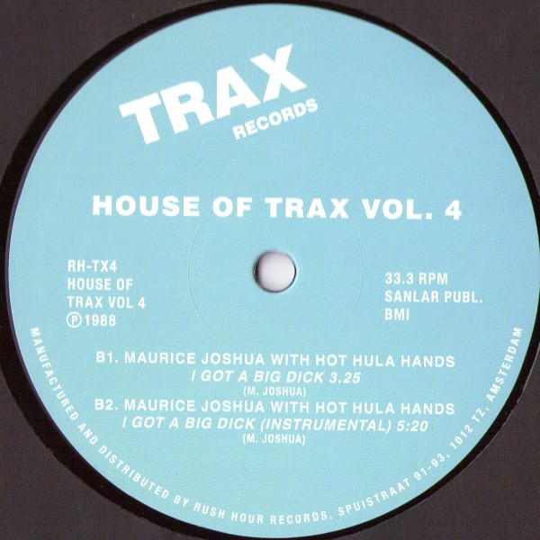 Blackman / Maurice Joshua With Hula - House Of Trax Vol. 4 | Rush Hour (RH-TX 4) - 4 Blackman / Maurice Joshua With Hula - House Of Trax Vol. 4 | Rush Hour (RH-TX 4) - 4