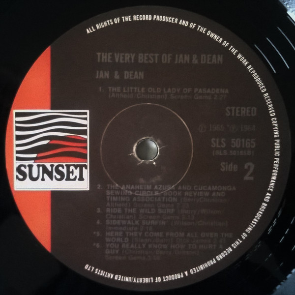 Jan & Dean - The Very Best Of Jan & Dean | Sunset Records (SLS 50165) - 4 Jan & Dean - The Very Best Of Jan & Dean | Sunset Records (SLS 50165) - 4