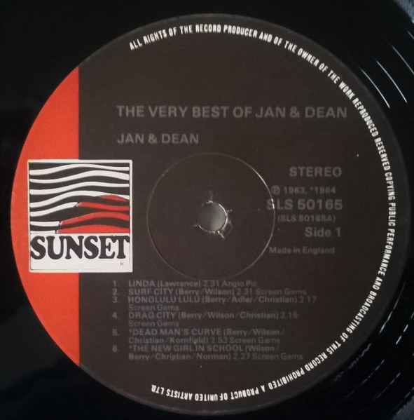Jan & Dean - The Very Best Of Jan & Dean | Sunset Records (SLS 50165) - 3 Jan & Dean - The Very Best Of Jan & Dean | Sunset Records (SLS 50165) - 3