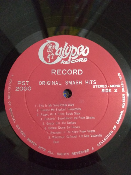 Various - 16 Big Hits | Calypso Record (PST 2000) - 4