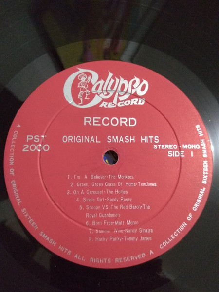 Various - 16 Big Hits | Calypso Record (PST 2000) - 3