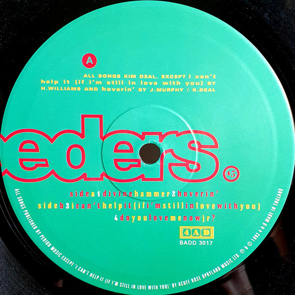 The Breeders - Divine Hammer | 4AD (BADD 3017) - 3