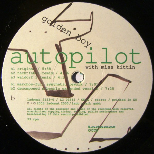 Golden Boy With Miss Kittin - Autopilot | Ladomat 2000 (ladomat 2153-0) - 4