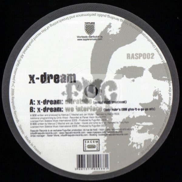 X-Dream - Ultratube / We Interface | Rasputin Records (RASP002)