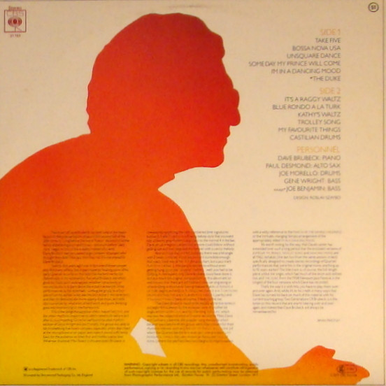 Dave Brubeck - Take Five | CBS (CBS 31769) - 3