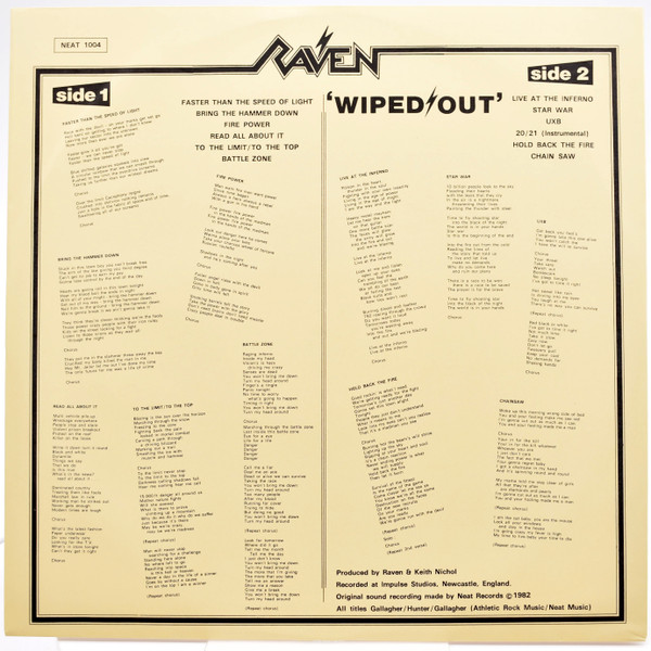 Raven - Wiped Out - Vinilo Humo Naranja Y Azul | Culture Factory (CFU01206) - 4 Raven - Wiped Out - Vinilo Humo Naranja Y Azul | Culture Factory (CFU01206) - 4