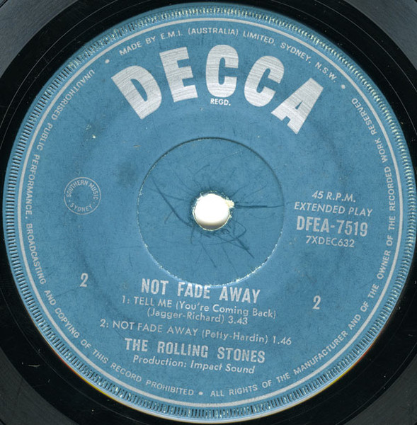 The Rolling Stones - Not Fade Away | Decca (DFEA 7519) - 4 The Rolling Stones - Not Fade Away | Decca (DFEA 7519) - 4