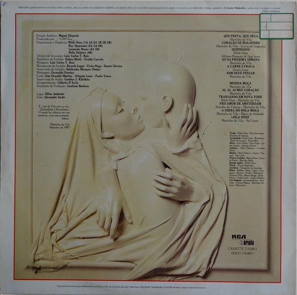 Martinho Da Vila - Coração Malandro | RCA Victor (130.0011) - 2 Martinho Da Vila - Coração Malandro | RCA Victor (130.0011) - 2
