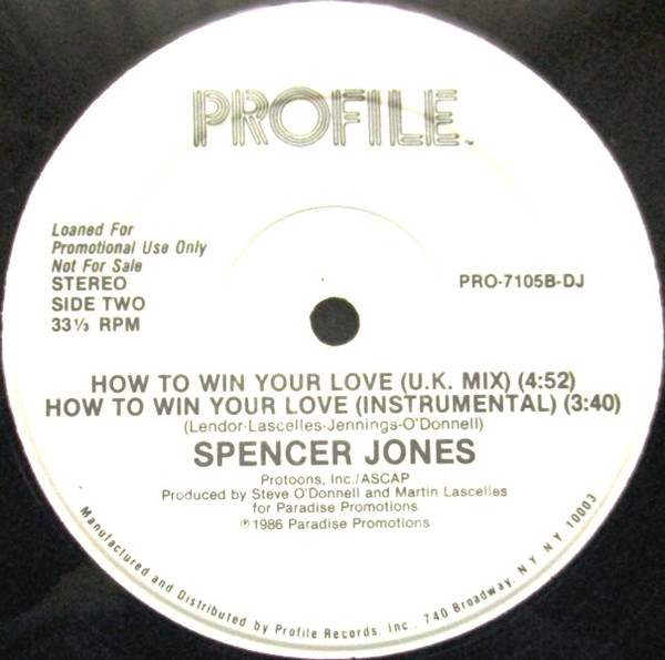 Spencer Jones - How To Win Your Love | Profile Records (PRO-7105-DJ) - 2 Spencer Jones - How To Win Your Love | Profile Records (PRO-7105-DJ) - 2