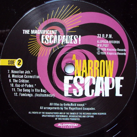 The Magnificent Escapades - A Narrow Escape | Alopecia Records (WIGLP 007) - 4