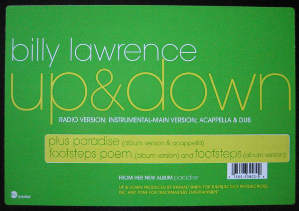 Billy Lawrence - Up & Down | EastWest Records America (0-63903) - 2 Billy Lawrence - Up & Down | EastWest Records America (0-63903) - 2