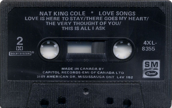 Nat King Cole - Love Songs | Capitol Special Markets (4XL-8355) - 4 Nat King Cole - Love Songs | Capitol Special Markets (4XL-8355) - 4
