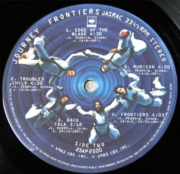 Journey - Frontiers | CBS/Sony (25AP 2500) - 3