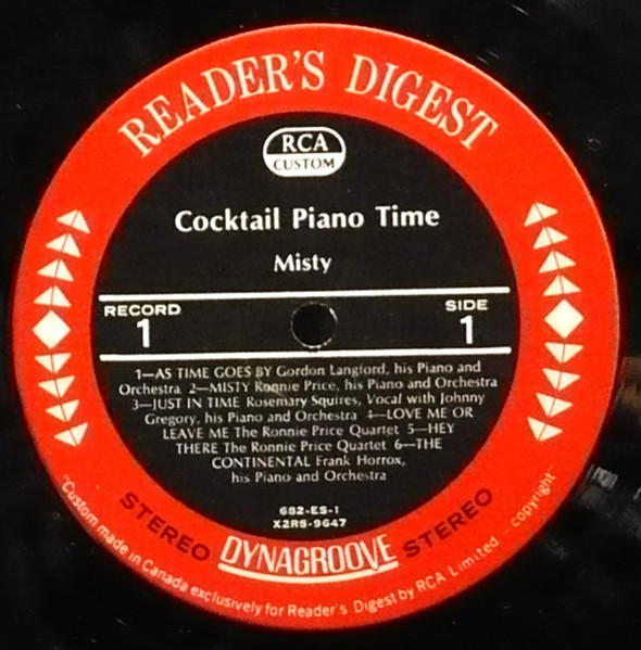 Various - Cocktail Piano Time - Music In An Intimate Mood | Reader's Digest (682E) - 3 Various - Cocktail Piano Time - Music In An Intimate Mood | Reader's Digest (682E) - 3