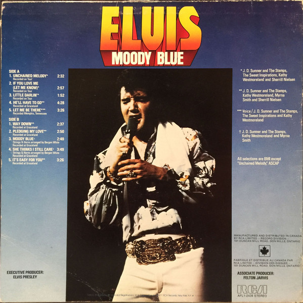 Elvis Presley - Moody Blue | RCA Victor (AFL1-2428) - 2 Elvis Presley - Moody Blue | RCA Victor (AFL1-2428) - 2