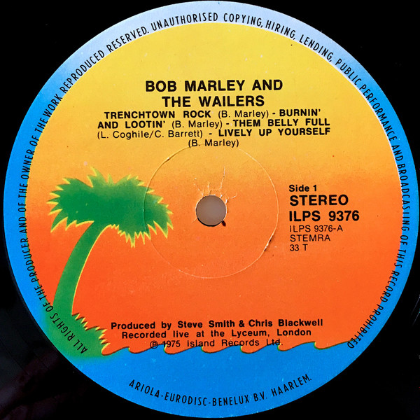 Bob Marley & The Wailers - Live! | Island Records (ILPS 9376) - 3