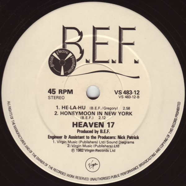 Heaven 17 - At The Height Of The Fighting (He-La-Hu!) | Virgin (VS 483-12) - 4