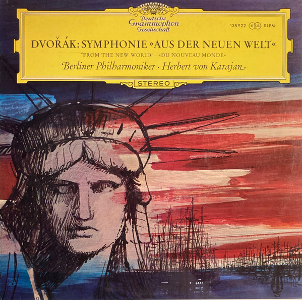 Antonín Dvořák - Berliner Philharmoniker , Herbert von Karajan - Symphonie "Aus Der Neuen Welt" | Deutsche Grammophon (138 922 SLPM)