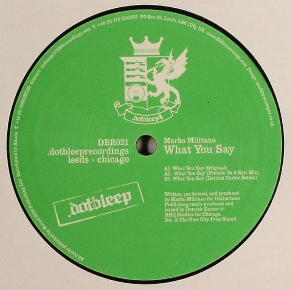 Marko Militano - What You Say | .dotbleep (DBR021)