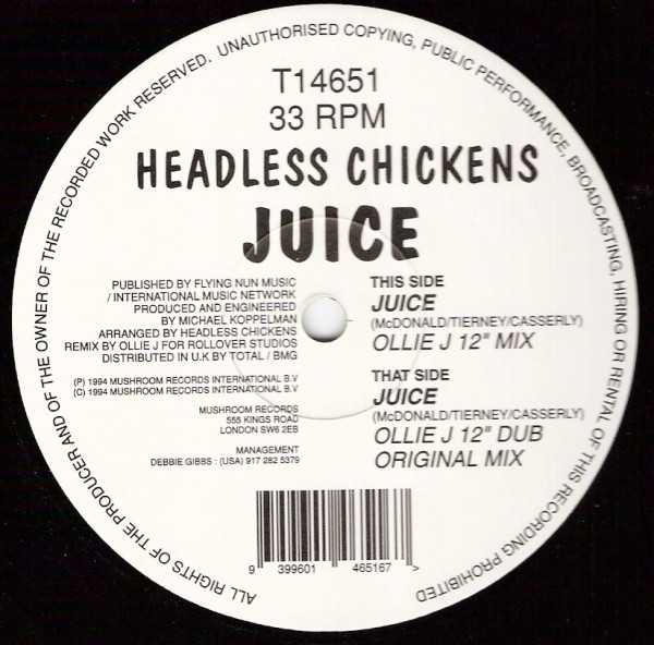 Headless Chickens - Juice | Mushroom (T14651) - main