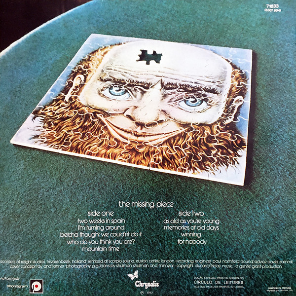 Gentle Giant - The Missing Piece | Chrysalis (71633) - 2