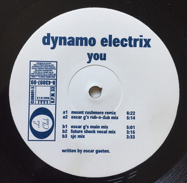 Dynamo Electrix - You | Le Club (CLUB091-3) - 2
