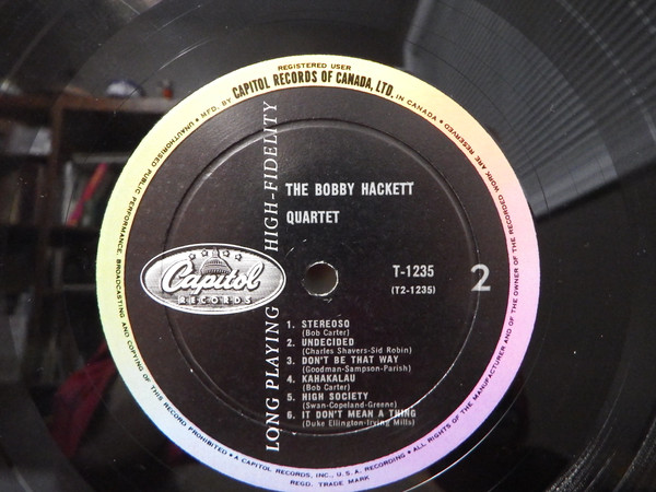 The Bobby Hackett Quartet - The Bobby Hackett Quartet | Capitol Records (T-1235) - 4 The Bobby Hackett Quartet - The Bobby Hackett Quartet | Capitol Records (T-1235) - 4