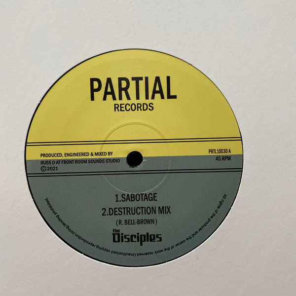 The Disciples - Sabotage / Steppers Nah Sleep | Partial Records (PRTL10030) - main The Disciples - Sabotage / Steppers Nah Sleep | Partial Records (PRTL10030) - main