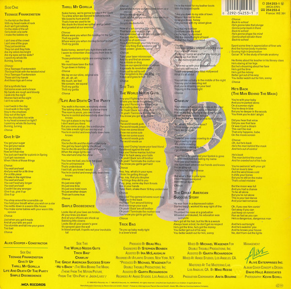 Alice Cooper - Constrictor | MCA Records (254 253-1) - 2