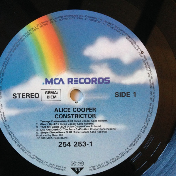 Alice Cooper - Constrictor | MCA Records (254 253-1) - 3