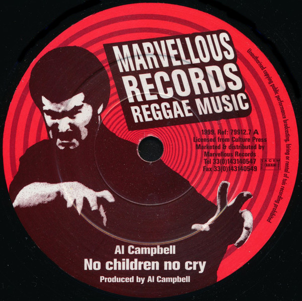 Al Campbell - No Children No Cry / Words Of Wisdom | Marvellous Records Reggae Music (79912.7) - main