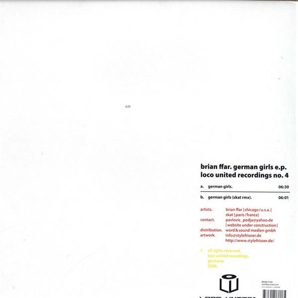 Brian Ffar - German Girls E.P. | Loco United (LOCOUTD04) - 2