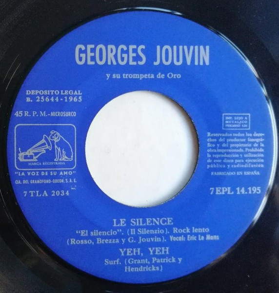 Georges Jouvin - Le Silence | La Voz De Su Amo (7 EPL 14-195) - 3