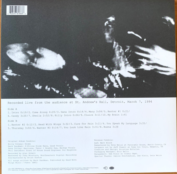 Morphine - Bootleg Detroit | Rykodisc (RCV1 310495/603497818686) - 2 Morphine - Bootleg Detroit | Rykodisc (RCV1 310495/603497818686) - 2