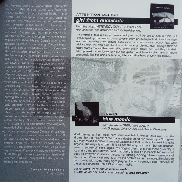 Vapourspace - Sonic Residue From Vapourspace - The Magna Carta Remix Series Volume 1 | Magna Carta (MA-9057-2) - 4