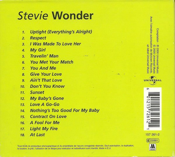 Stevie Wonder - Classic Stevie Wonder - The Universal Masters Collection | Universal Music (157 261-2) - 2