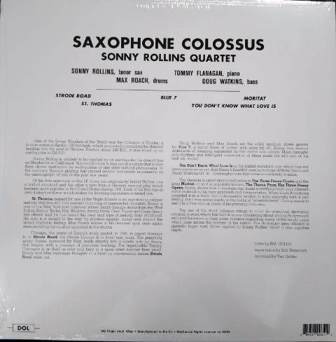 Sonny Rollins - Saxophone Colossus | DOL (DOL773HB) - 2