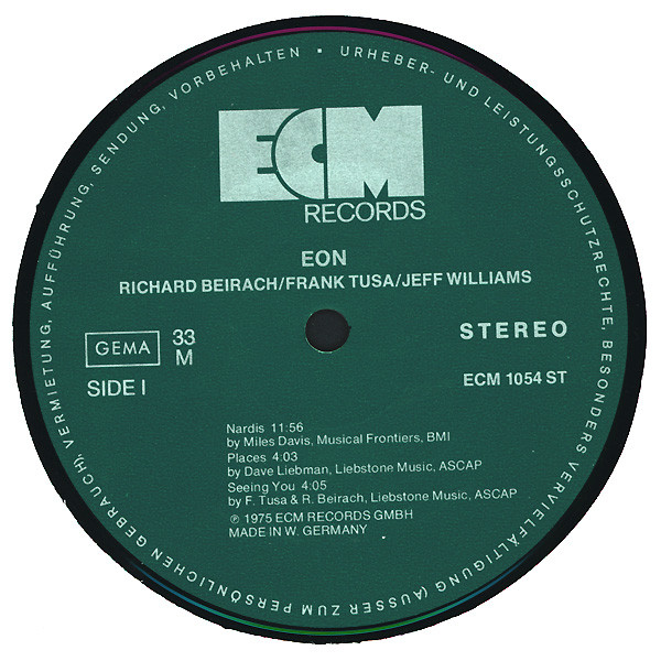 Richard Beirach - Eon | ECM Records (ECM 1054 ST) - 2 Richard Beirach - Eon | ECM Records (ECM 1054 ST) - 2