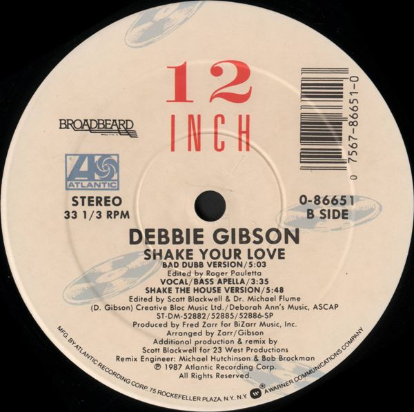 Debbie Gibson - Shake Your Love | Atlantic (0-86651) - 3 Debbie Gibson - Shake Your Love | Atlantic (0-86651) - 3